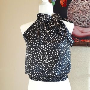 Cute "HAVE" halter top w/bow on neck,  S